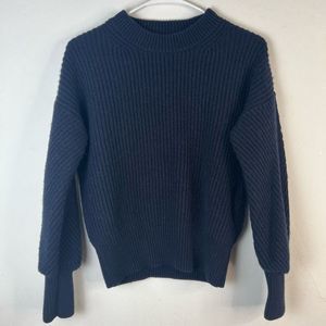 Madewell Fairbanks Navy Blue Pullover Sweater Size S